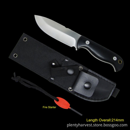 Fixed-Blade Knife with Fire Starter (#3769)